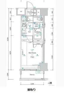 グランシアタワー亀戸【12階】の間取り