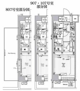 ザ・プレミアムキューブG潮見【6階】の間取り