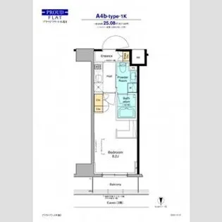 プラウドフラット木場Ⅱ【8階】の間取り