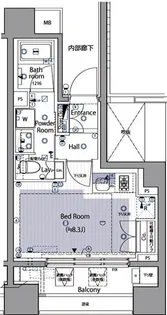 イニシアイオ西麻布【2階】の間取り