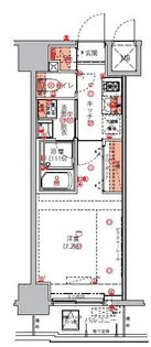 ハーモニーレジデンス東京イーストコア004【5階】の間取り