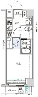 ワイズ ル・リオン東京墨田【6階】の間取り