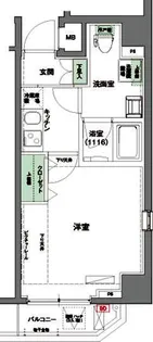 ハーモニーレジデンス東京イースト002【4階】の間取り