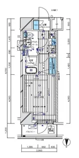 メインステージ門前仲町Ⅱ【202号室号室】の間取り