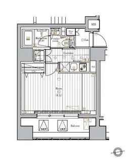 マスターマインド十番【3階】の間取り