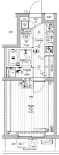 PREMIUM CUBE 西大島【2階】の間取り