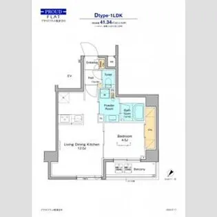 プラウドフラット根津谷中【6階】の間取り