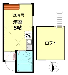 サンハイツ平井【2階】の間取り
