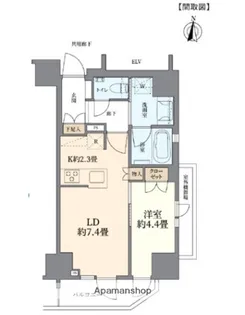 オープンレジデンシア錦糸町【2階】の間取り