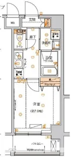 ハーモニーレジデンス東京イーストコア002【3階】の間取り