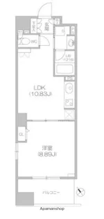 1LDKの間取り画像