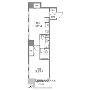1LDKの間取り画像