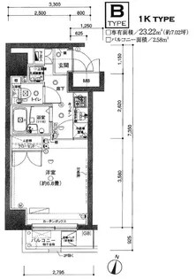 ヴェルト錦糸町Ⅱ【4階】の間取り