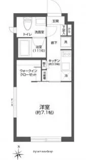 プラティーク森下【3階】の間取り