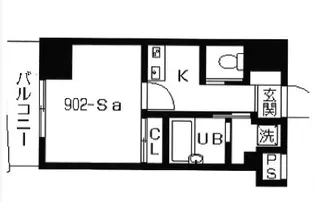 スカイコート本郷東大前壱番館【902号室号室】の間取り