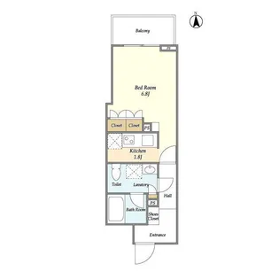 ライトテラス秋葉原【4階】の間取り