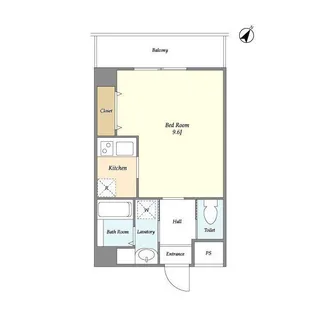 リテラス町屋【3階】の間取り