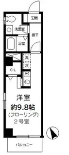 シャリオかっぱ橋【4階】の間取り