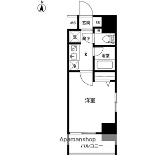 ルクレ錦糸町【12階】の間取り
