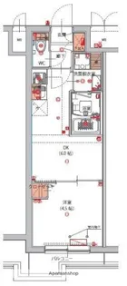 ハーモニーレジデンス東京南砂パークサイド【2階】の間取り