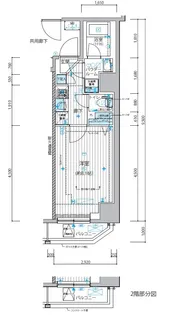 メインステージ入谷Ⅲ【802号室号室】の間取り