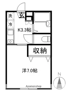 ソネットⅡ【102号室】の間取り