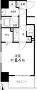 スペーシア秋葉原【6階】の間取り