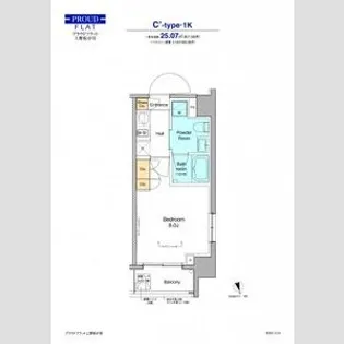 プラウドフラット上野松が谷【おとり物件なし】#学生・社会人に【6階】の間取り