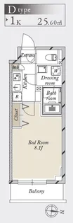 グランカーサ住吉【3階】の間取り