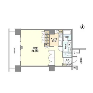 豊洲シエルタワー【8階】の間取り