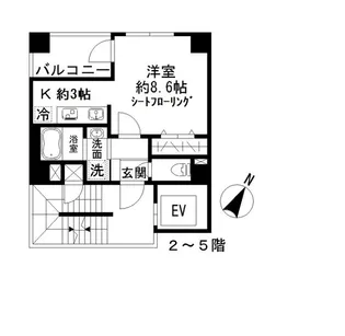 AZUR勝どき4丁目【3階】の間取り