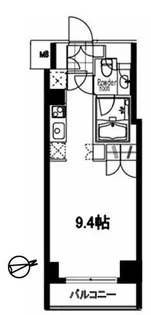フレンシア麻布十番サウス【902号室号室】の間取り