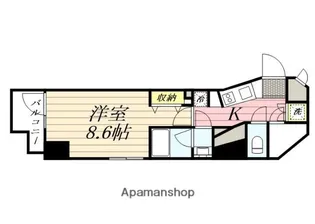 グランパセオ麻布十番【14階】の間取り