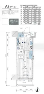 メインステージ亀戸Ⅵ【704号室号室】の間取り