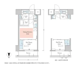 アーバネックス深川木場【14階】の間取り