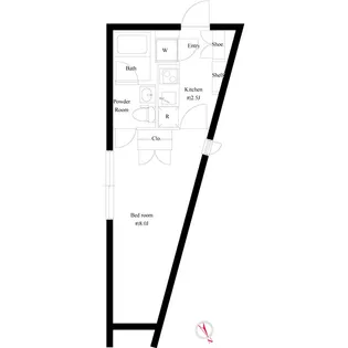 FLATエムスリー【2階】の間取り