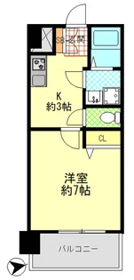 マリンシティダイヤモンドパレス【6階】の間取り