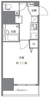 ステージファースト慶應三田【501号室号室】の間取り