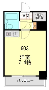 中銀第2新橋マンシオン【6階】の間取り