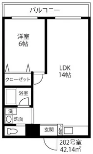 DAYハイムラックランド【202号室号室】の間取り