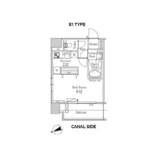 パークフラッツ芝浦【4階】の間取り