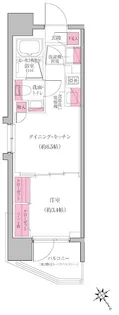 レジディア門前仲町プレイス【7階】の間取り