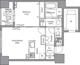 レジディア神田岩本町【2階】の間取り