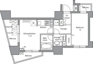 レジディア神田岩本町【4階】の間取り