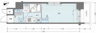 レジディア銀座東【9階】の間取り