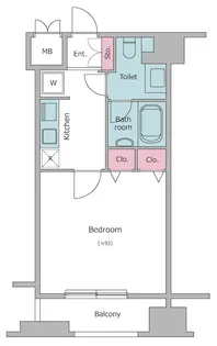 ピアネッタ汐留【6階】の間取り