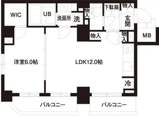 レジディア白金高輪【9階】の間取り