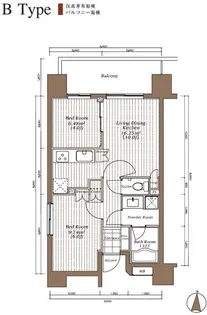 ザ・パーククロス錦糸町レジデンス【9階】の間取り