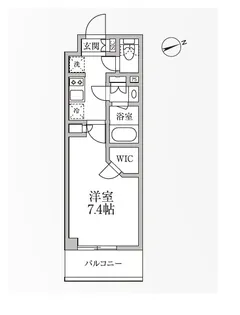 レジディア新御徒町Ⅱ【6階】の間取り