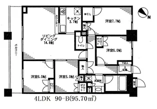 レジディア日本橋馬喰町【15階】の間取り
